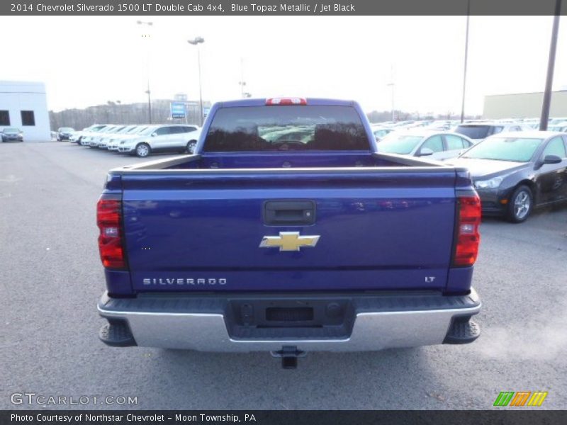 Blue Topaz Metallic / Jet Black 2014 Chevrolet Silverado 1500 LT Double Cab 4x4