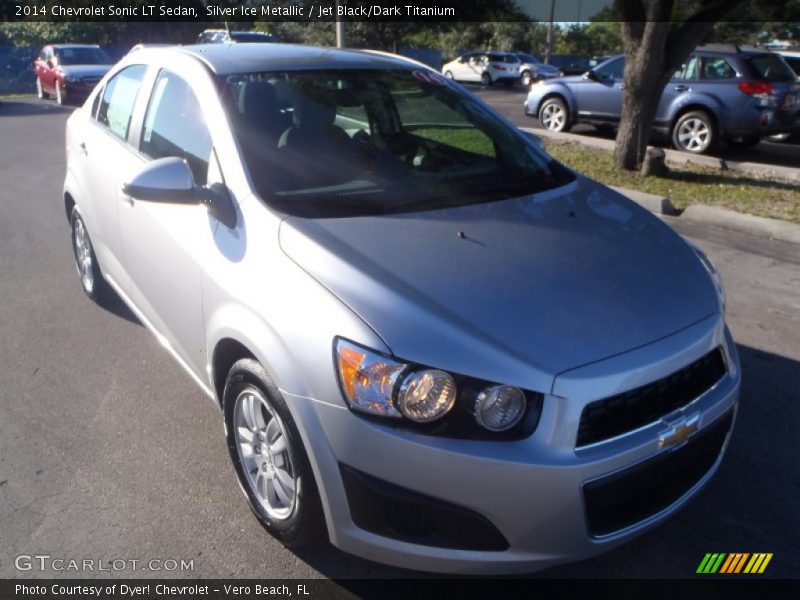 Silver Ice Metallic / Jet Black/Dark Titanium 2014 Chevrolet Sonic LT Sedan