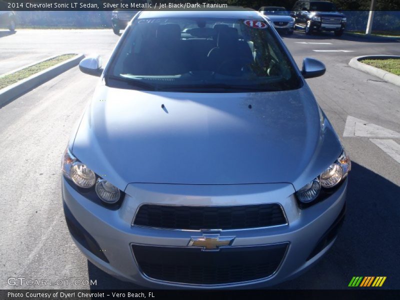 Silver Ice Metallic / Jet Black/Dark Titanium 2014 Chevrolet Sonic LT Sedan