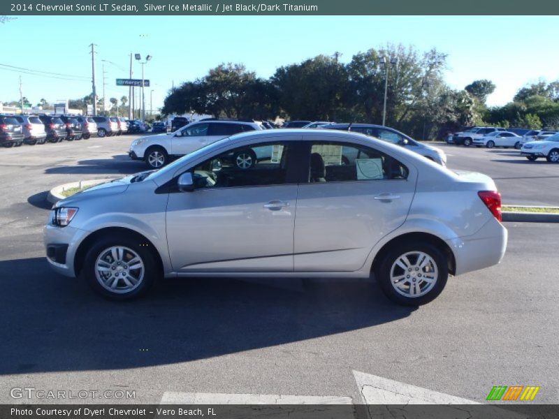 Silver Ice Metallic / Jet Black/Dark Titanium 2014 Chevrolet Sonic LT Sedan