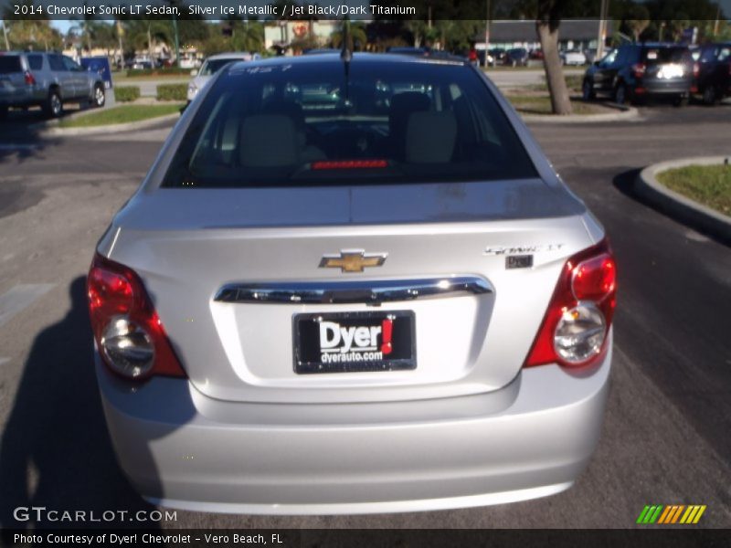Silver Ice Metallic / Jet Black/Dark Titanium 2014 Chevrolet Sonic LT Sedan