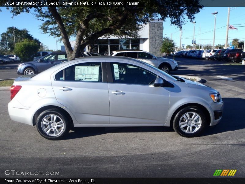 Silver Ice Metallic / Jet Black/Dark Titanium 2014 Chevrolet Sonic LT Sedan