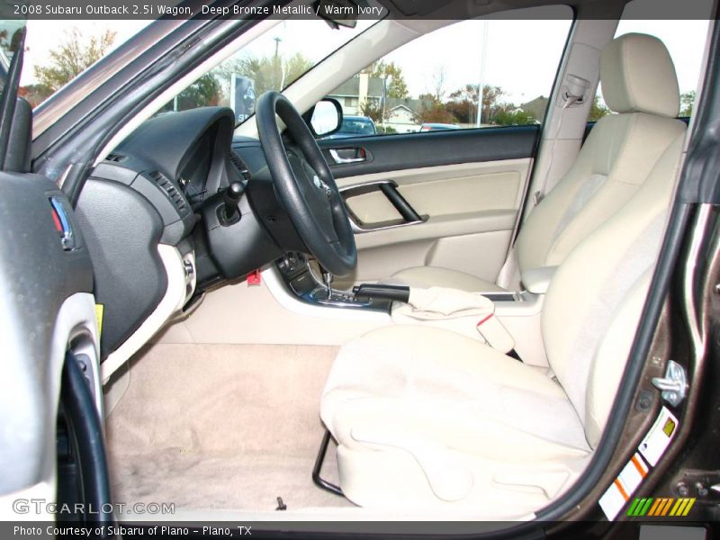 Deep Bronze Metallic / Warm Ivory 2008 Subaru Outback 2.5i Wagon
