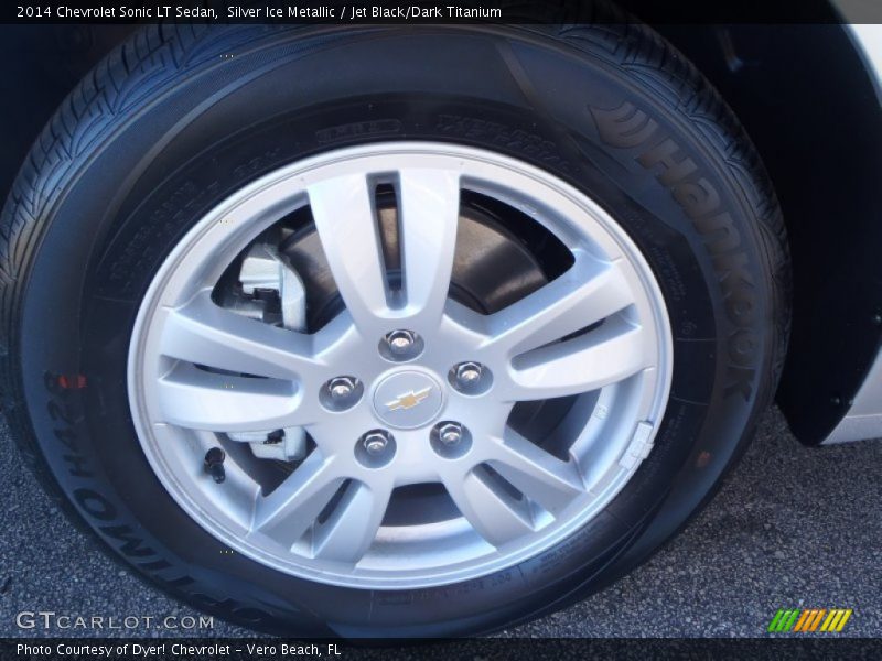 Silver Ice Metallic / Jet Black/Dark Titanium 2014 Chevrolet Sonic LT Sedan