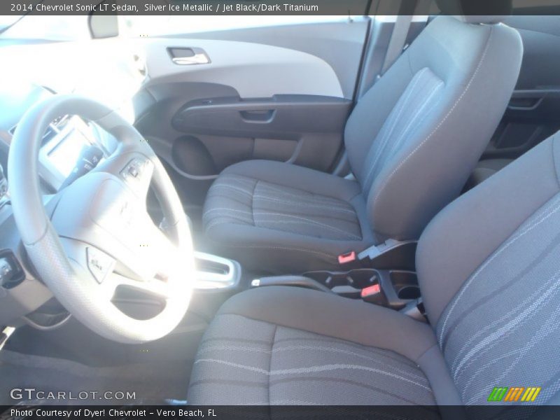Silver Ice Metallic / Jet Black/Dark Titanium 2014 Chevrolet Sonic LT Sedan
