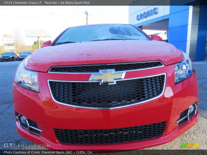 Red Hot / Jet Black/Sport Red 2014 Chevrolet Cruze LT