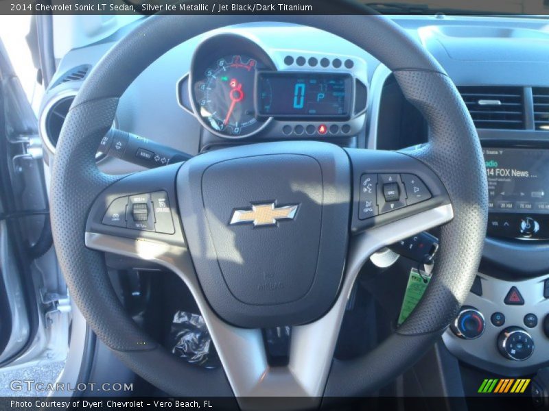Silver Ice Metallic / Jet Black/Dark Titanium 2014 Chevrolet Sonic LT Sedan