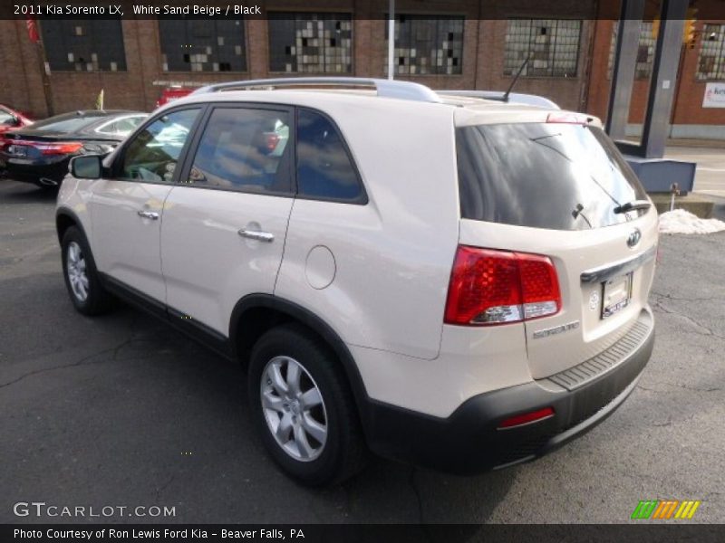 White Sand Beige / Black 2011 Kia Sorento LX