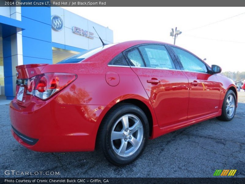 Red Hot / Jet Black/Sport Red 2014 Chevrolet Cruze LT