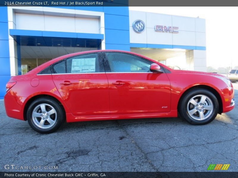 Red Hot / Jet Black/Sport Red 2014 Chevrolet Cruze LT