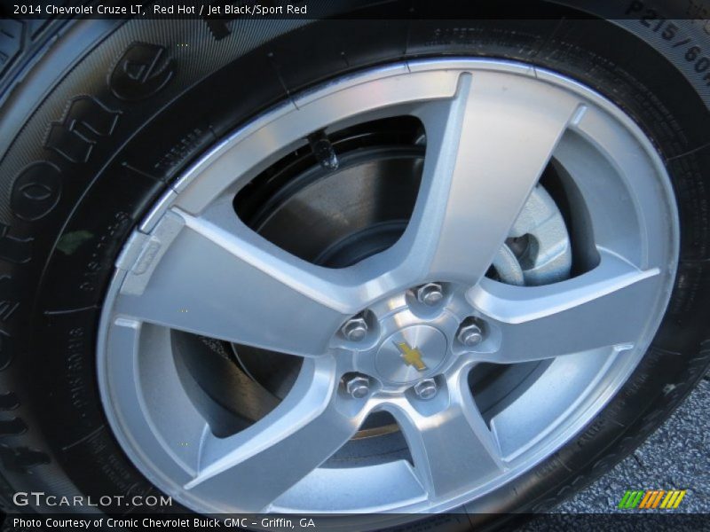 Red Hot / Jet Black/Sport Red 2014 Chevrolet Cruze LT