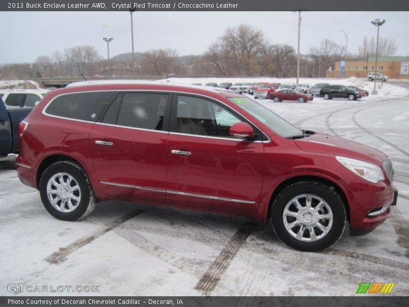 Crystal Red Tintcoat / Choccachino Leather 2013 Buick Enclave Leather AWD