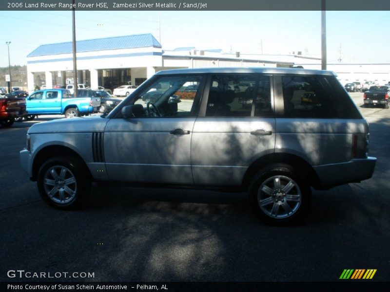 Zambezi Silver Metallic / Sand/Jet 2006 Land Rover Range Rover HSE