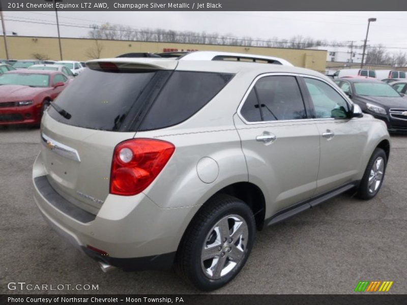 Champagne Silver Metallic / Jet Black 2014 Chevrolet Equinox LTZ AWD