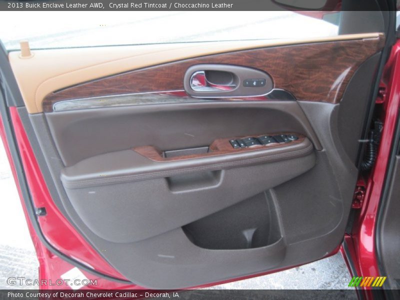 Crystal Red Tintcoat / Choccachino Leather 2013 Buick Enclave Leather AWD