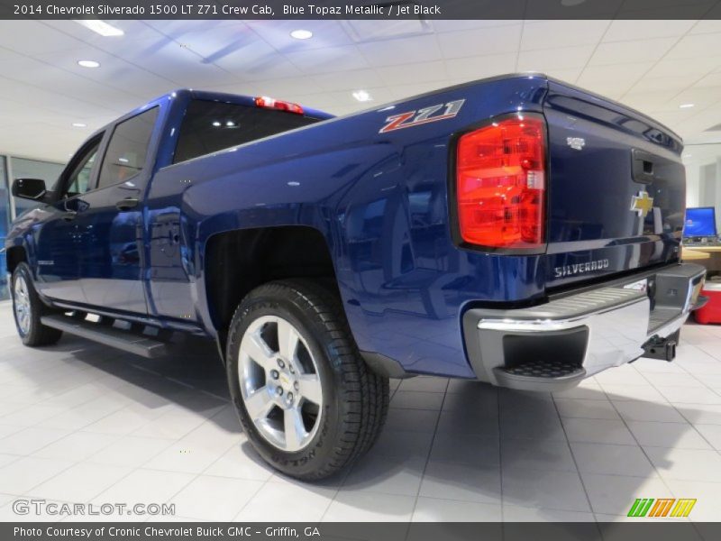 Blue Topaz Metallic / Jet Black 2014 Chevrolet Silverado 1500 LT Z71 Crew Cab