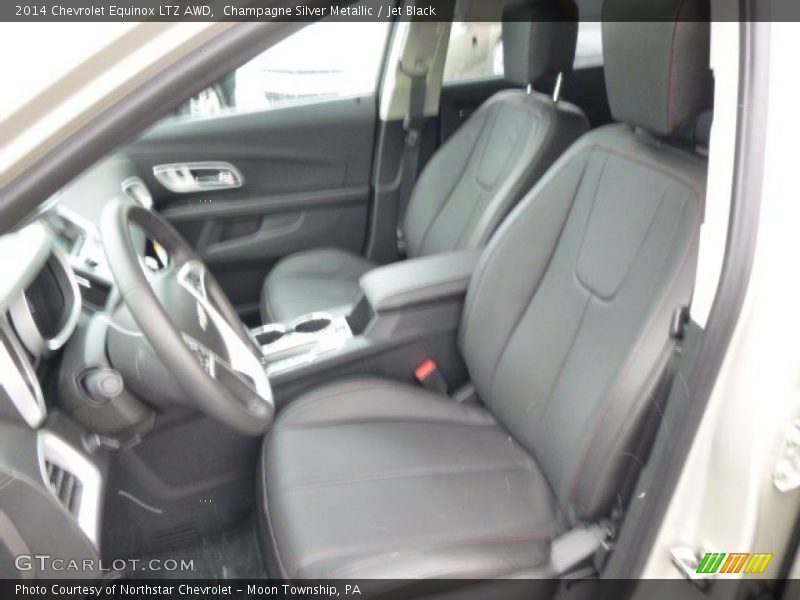 Champagne Silver Metallic / Jet Black 2014 Chevrolet Equinox LTZ AWD