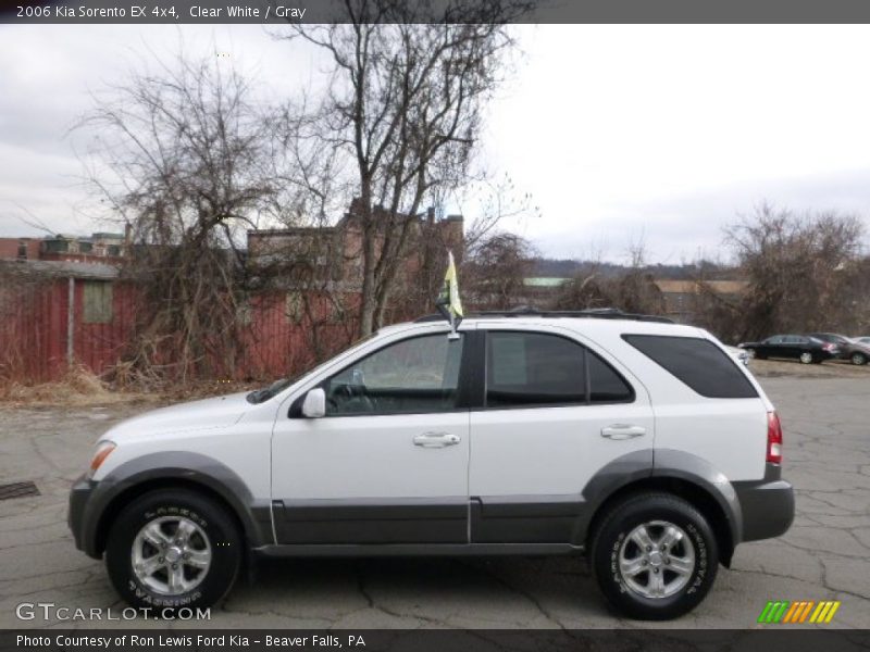 Clear White / Gray 2006 Kia Sorento EX 4x4
