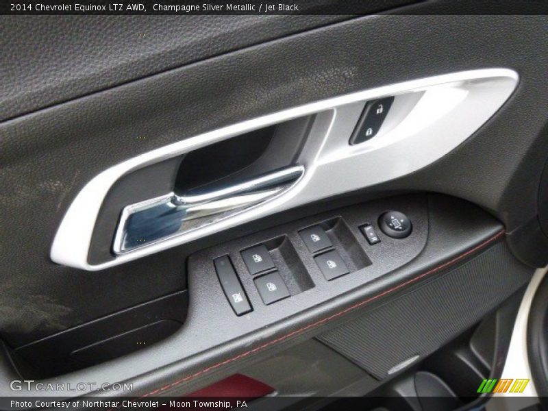Champagne Silver Metallic / Jet Black 2014 Chevrolet Equinox LTZ AWD