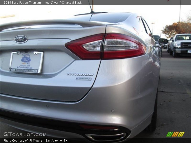Ingot Silver / Charcoal Black 2014 Ford Fusion Titanium