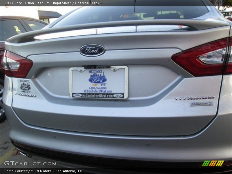 Ingot Silver / Charcoal Black 2014 Ford Fusion Titanium