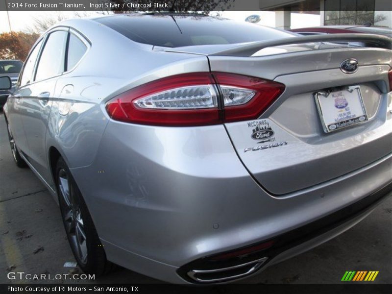 Ingot Silver / Charcoal Black 2014 Ford Fusion Titanium