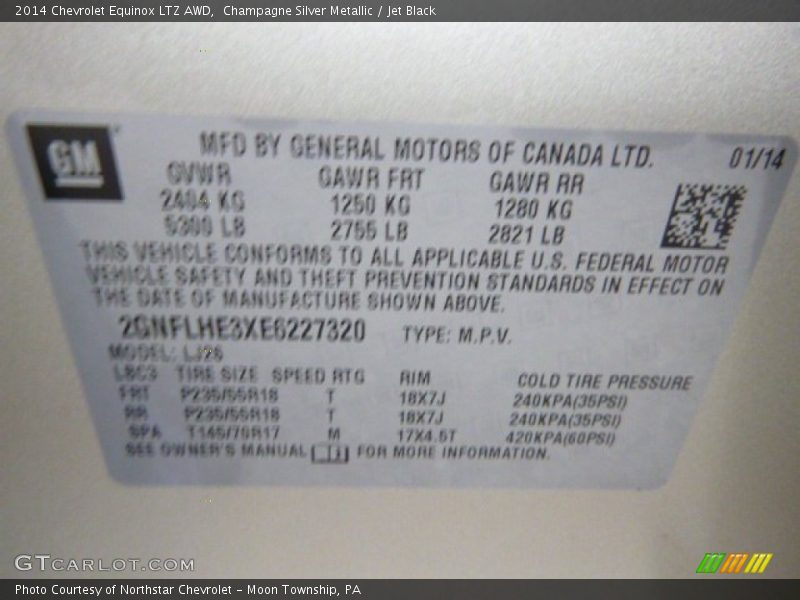 Champagne Silver Metallic / Jet Black 2014 Chevrolet Equinox LTZ AWD