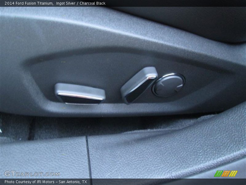 Ingot Silver / Charcoal Black 2014 Ford Fusion Titanium