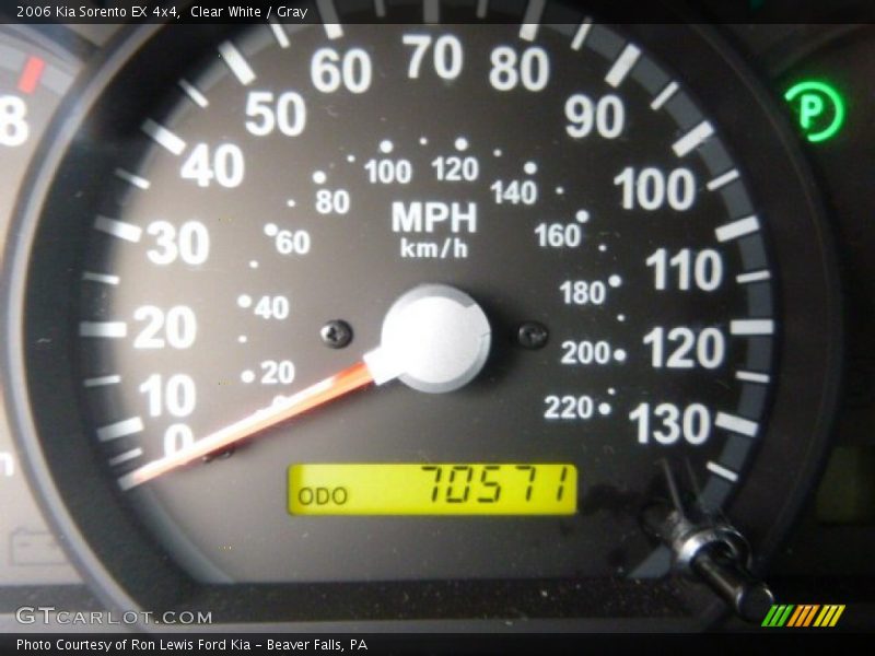 Clear White / Gray 2006 Kia Sorento EX 4x4