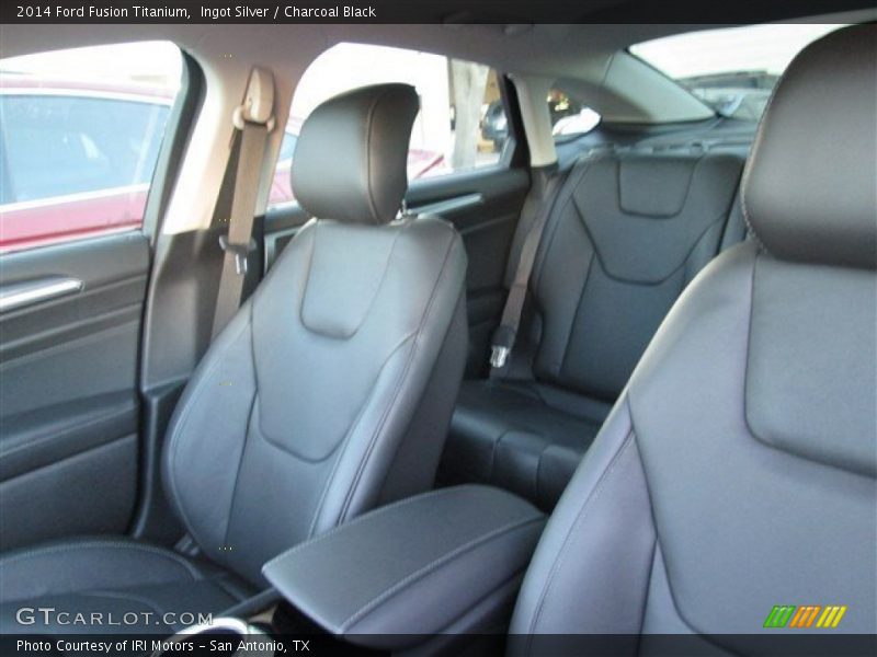 Ingot Silver / Charcoal Black 2014 Ford Fusion Titanium