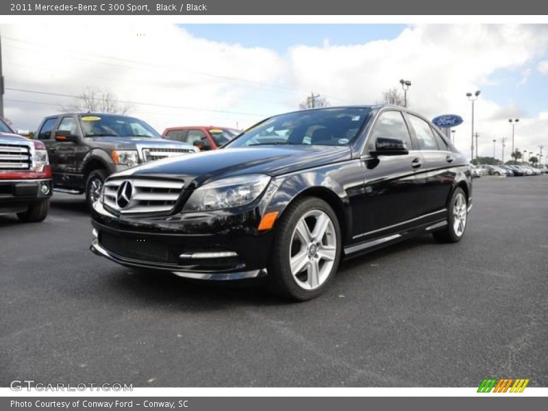 Black / Black 2011 Mercedes-Benz C 300 Sport