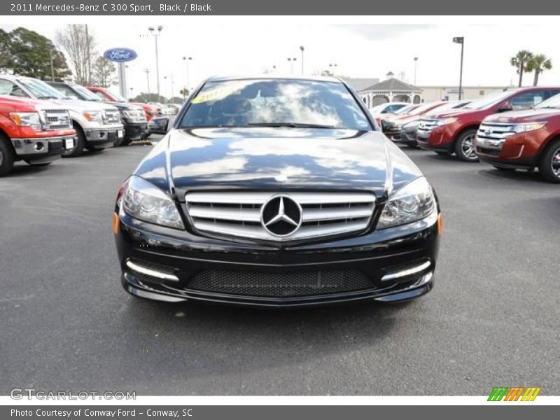 Black / Black 2011 Mercedes-Benz C 300 Sport