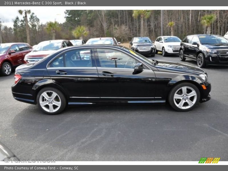 Black / Black 2011 Mercedes-Benz C 300 Sport