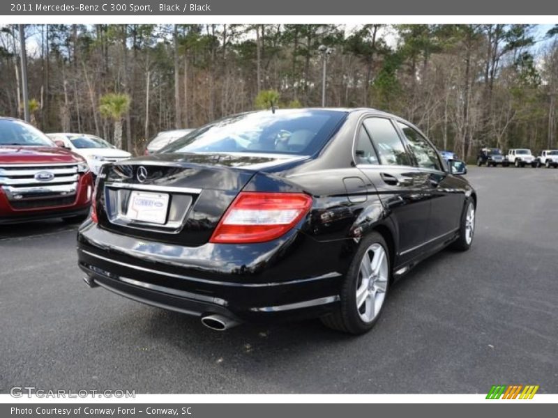Black / Black 2011 Mercedes-Benz C 300 Sport