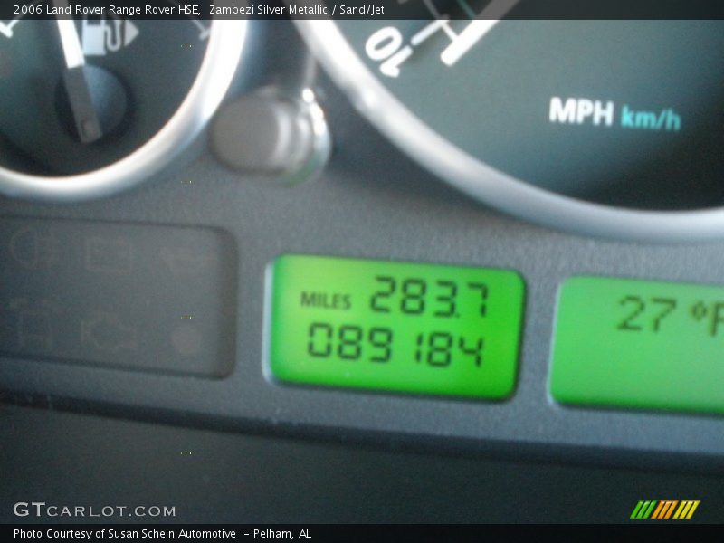 Zambezi Silver Metallic / Sand/Jet 2006 Land Rover Range Rover HSE