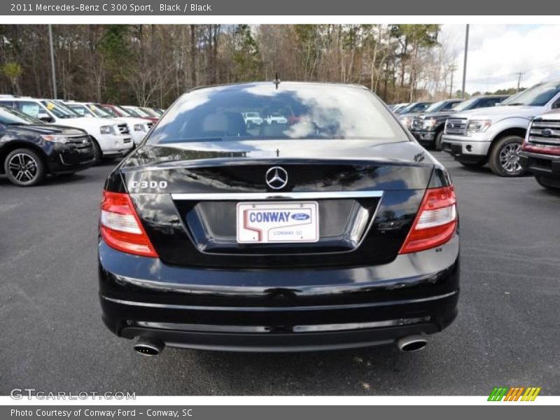 Black / Black 2011 Mercedes-Benz C 300 Sport