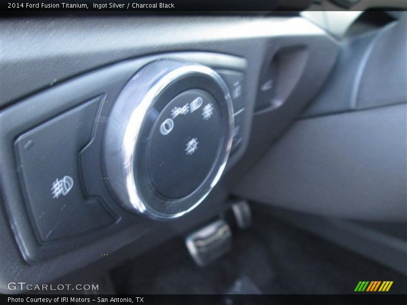 Ingot Silver / Charcoal Black 2014 Ford Fusion Titanium