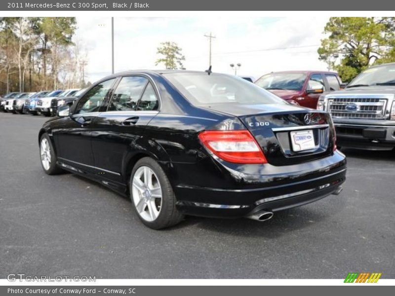 Black / Black 2011 Mercedes-Benz C 300 Sport
