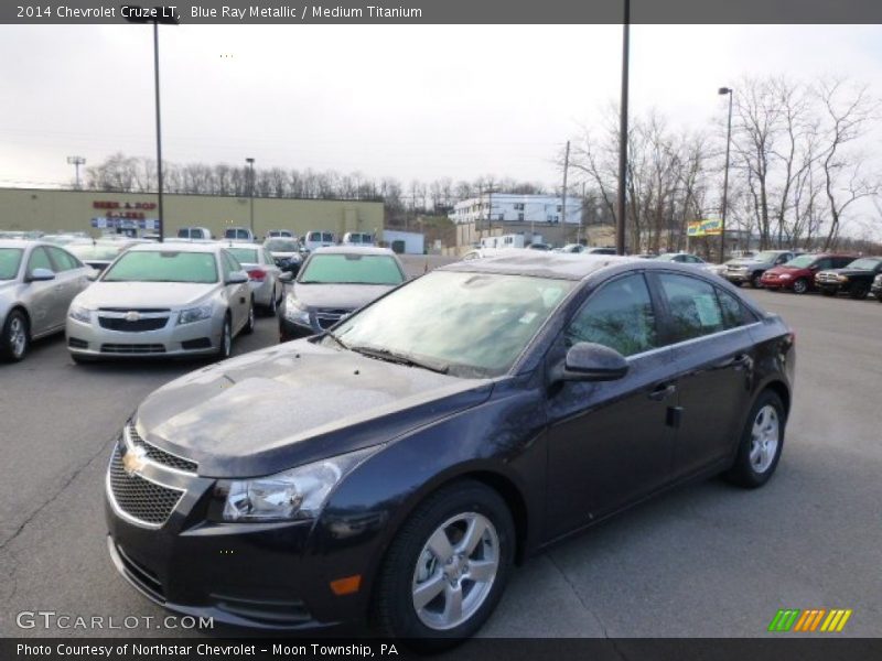 Blue Ray Metallic / Medium Titanium 2014 Chevrolet Cruze LT