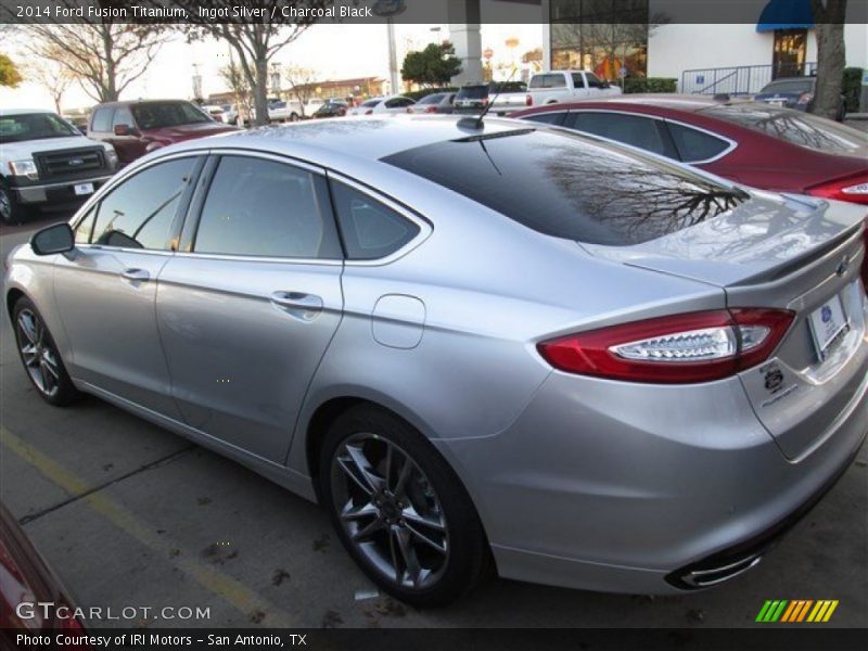 Ingot Silver / Charcoal Black 2014 Ford Fusion Titanium