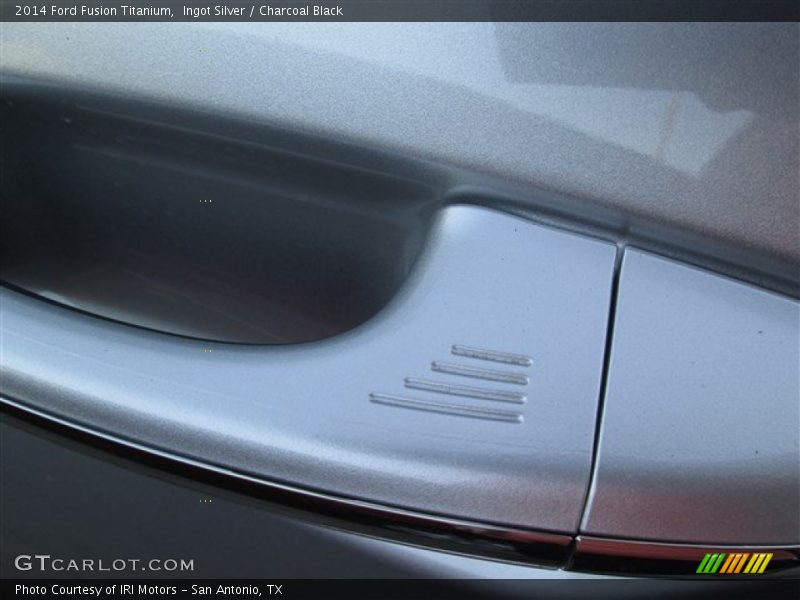 Ingot Silver / Charcoal Black 2014 Ford Fusion Titanium