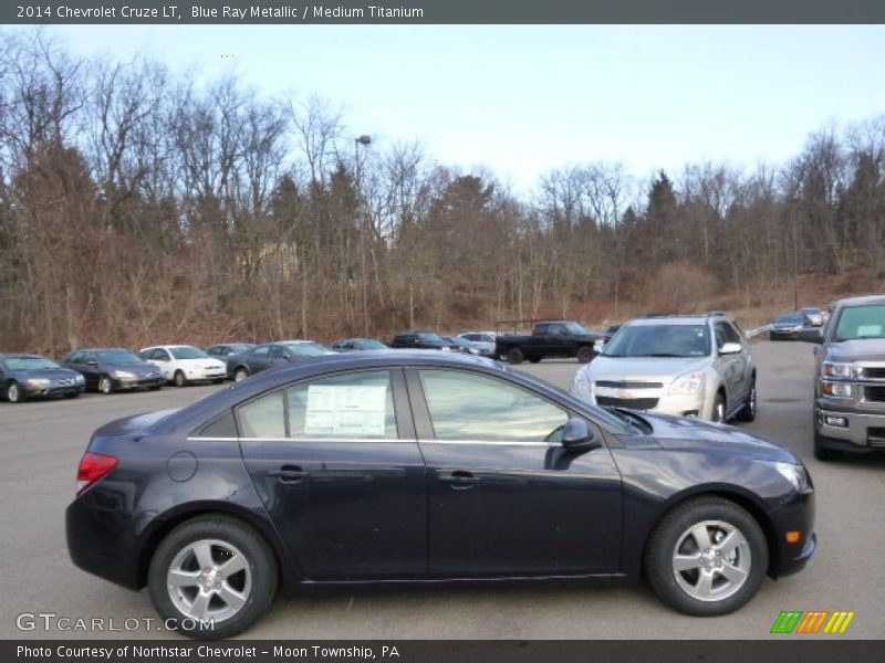 Blue Ray Metallic / Medium Titanium 2014 Chevrolet Cruze LT