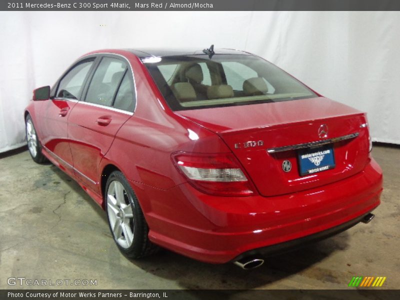 Mars Red / Almond/Mocha 2011 Mercedes-Benz C 300 Sport 4Matic