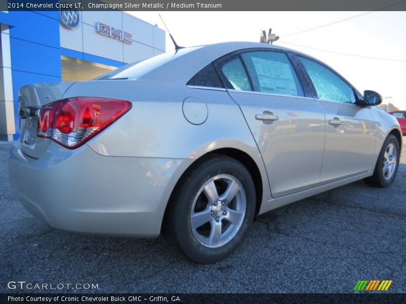 Champagne Silver Metallic / Medium Titanium 2014 Chevrolet Cruze LT