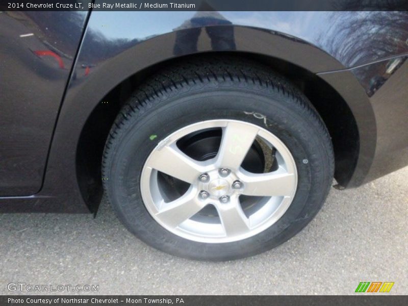Blue Ray Metallic / Medium Titanium 2014 Chevrolet Cruze LT