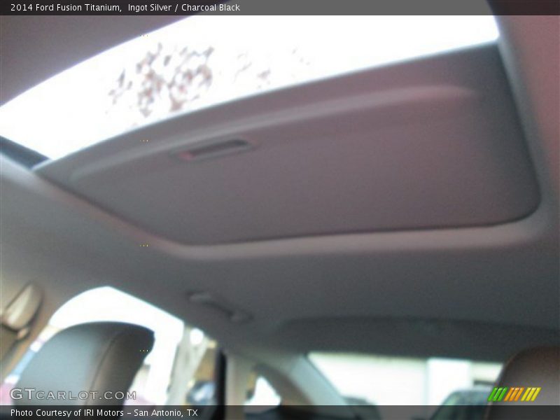 Ingot Silver / Charcoal Black 2014 Ford Fusion Titanium