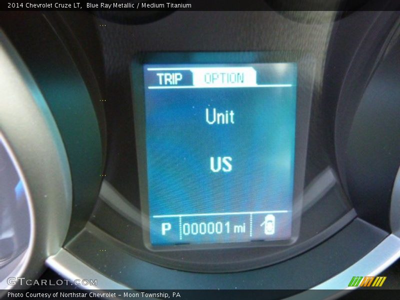 Blue Ray Metallic / Medium Titanium 2014 Chevrolet Cruze LT