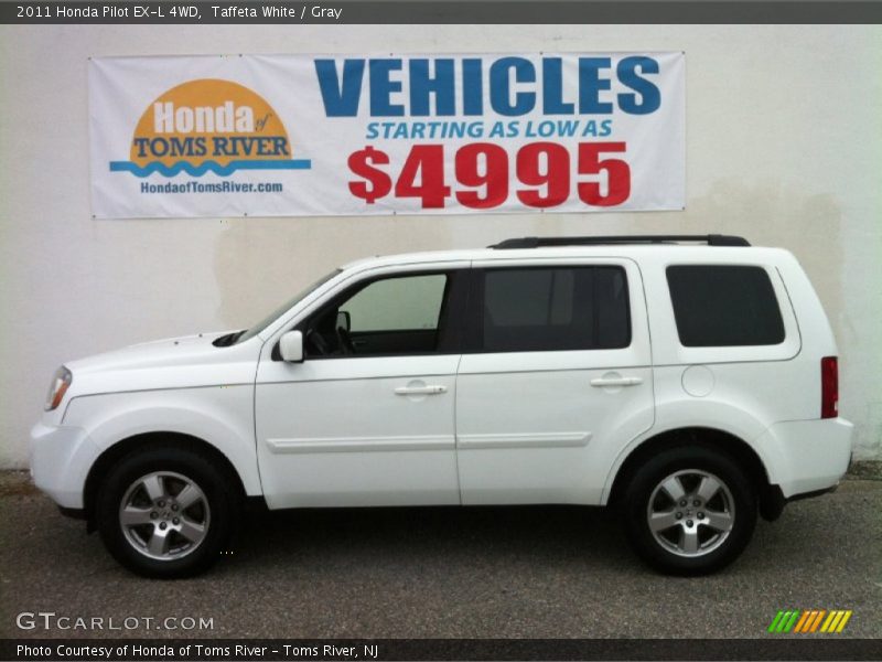 Taffeta White / Gray 2011 Honda Pilot EX-L 4WD