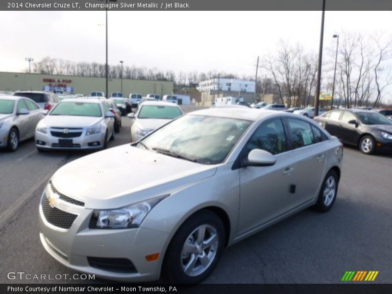 Champagne Silver Metallic / Jet Black 2014 Chevrolet Cruze LT