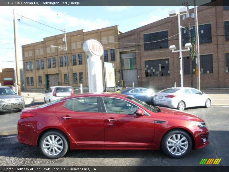Remington Red / Beige 2014 Kia Optima EX